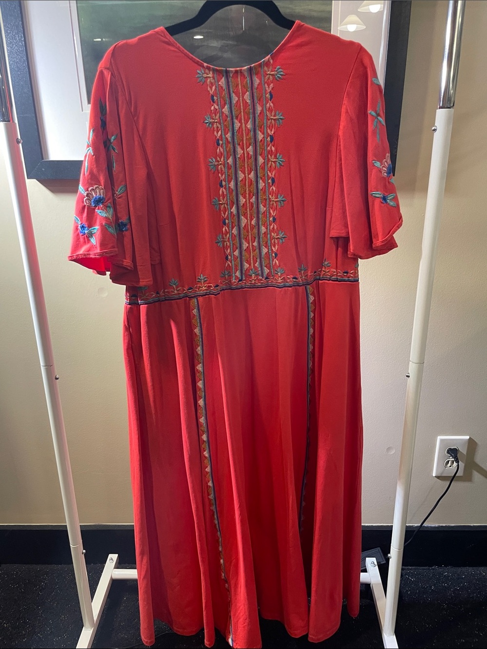 Red Wayward Fancies Maxi Dress 2X-22W